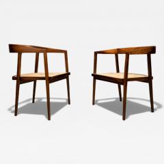Joaquim Tenreiro Pair of Armchairs in Rosewood and Cane Joaquim Tenreiro 1950s Lot 533 - 4634550