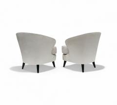 Joaquim Tenreiro Pair of Concha Armchairs in Grey Fabric Joaquim Tenreiro 1960s Lot 215A - 4354285