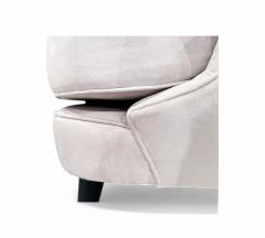 Joaquim Tenreiro Pair of Concha Armchairs in Grey Fabric Joaquim Tenreiro 1960s Lot 215A - 4354296