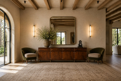 Joaquim Tenreiro Pair of Concha Armchairs in Two Tone Mohair by Joaquim Tenreiro Lot 215B - 4707612