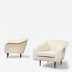 Joaquim Tenreiro Pair of Curved Lounge Chairs - 3418902