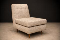 Joaquim Tenreiro Pair of L Lounge Chairs in Hardwood Chenille by Joaquim Tenreiro - 4594337