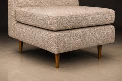 Joaquim Tenreiro Pair of L Lounge Chairs in Hardwood Chenille by Joaquim Tenreiro - 4594339