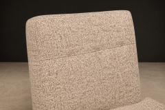 Joaquim Tenreiro Pair of L Lounge Chairs in Hardwood Chenille by Joaquim Tenreiro - 4594342
