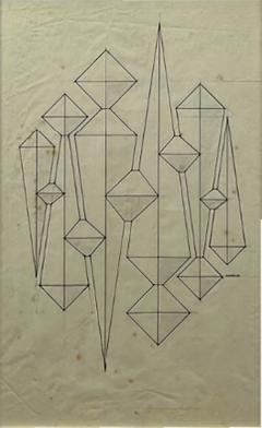 Joaquim Tenreiro Relevo Drawing ca 1980 - 4627674