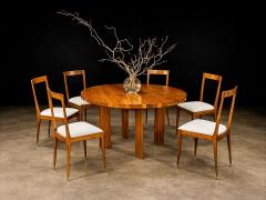 Joaquim Tenreiro Round Dining Table in Cavi na Wood by Joaquim Tenreiro Brazil 1950s Lot 761B - 4473583