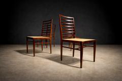 Joaquim Tenreiro Set of 4 Chairs in Rosewood Cane Joaquim Tenreiro 1950s - 4546260