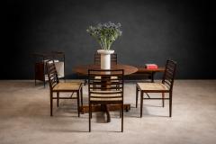 Joaquim Tenreiro Set of 4 Chairs in Rosewood Cane Joaquim Tenreiro 1950s - 4546268