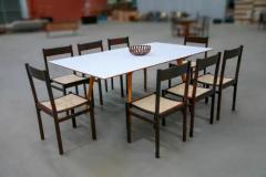 Joaquim Tenreiro Set of 8 Brazilian Modern Chairs in Hardwood Cane by Joaquim Tenreiro 1960s - 3299034