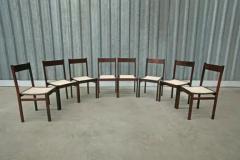 Joaquim Tenreiro Set of 8 Brazilian Modern Chairs in Hardwood Cane by Joaquim Tenreiro 1960s - 3299035