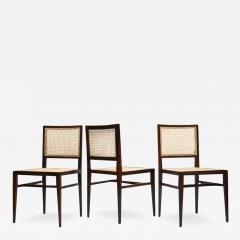 Joaquim Tenreiro Three Mid Century Modern Hardwood Cane Chairs by Joaquim Tenreiro 1950 Brazil - 3193411