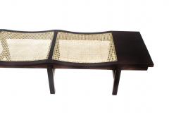 Joaquim Tenreiro Wood and Cane Bench By Joaquim Tenreiro - 3645035