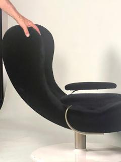 Joe Colombo 2 Rare Prototype Italian Organic Modern Swivel Lounge Chairs Joe Colombo 1970 - 4222383