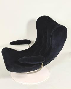 Joe Colombo 2 Rare Prototype Italian Organic Modern Swivel Lounge Chairs Joe Colombo 1970 - 4222407