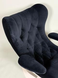 Joe Colombo 2 Rare Prototype Italian Organic Modern Swivel Lounge Chairs Joe Colombo 1970 - 4222432