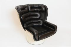 Joe Colombo Black and White Elda Chair by Joe Colombo Italy c 1960 - 1089353