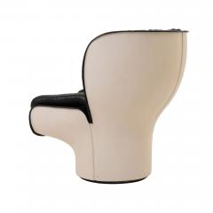 Joe Colombo Elda Chair Joe Colombo Comfort Black and Creme Italy circa 1970 - 4550911
