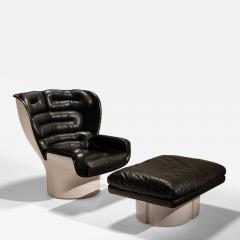Joe Colombo Elda Chair and Ottoman by Joe Colombo for Comfort Italy 1970s - 4490695