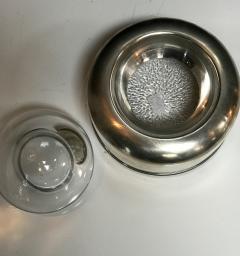 Joe Colombo Glass Ashtray and Metal Joe Colombo Biglia - 542545