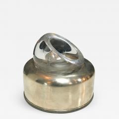 Joe Colombo Glass Ashtray and Metal Joe Colombo Biglia - 542987
