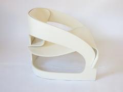 Joe Colombo JOE COLOMBO MODEL 4801 WHITE LACQUERED PLYWOOD CHAIR KARTELL 1965 - 1216979