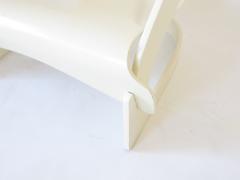 Joe Colombo JOE COLOMBO MODEL 4801 WHITE LACQUERED PLYWOOD CHAIR KARTELL 1965 - 1216986