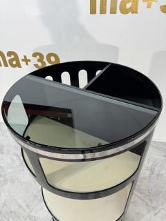 Joe Colombo Joe Colombo Black Lacquer Bar Cabinet Italy 1970s - 4206553