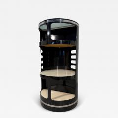 Joe Colombo Joe Colombo Black Lacquer Bar Cabinet Italy 1970s - 4207882