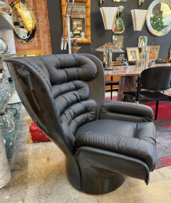 Joe Colombo Joe Colombo Swivel Elda Leather Lounge Chair - 4587920
