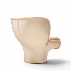 Joe Colombo Joe Colombo for Comfort Model 1005 Fiberglass and Leather Elda Lounge Chair - 4572570