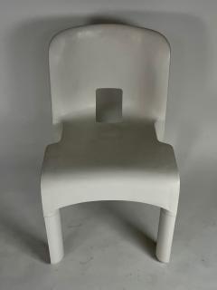 Joe Colombo Joe Columbo for Kartell White Plastic Univerale Chairs 4  - 2111987