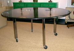 Joe D urso Joe Durso for KNOLL International Black Granite Top Round Dining Table - 4619944