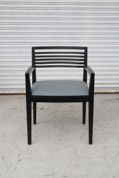 Joe Linda Ricchio Set of 4 Ebonized Knoll Ricchio Chairs - 3028423