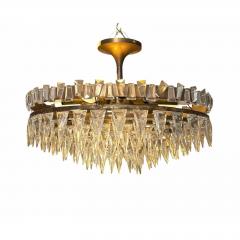 Joe Nye Modern Joe Nye Trillion Large Flush Mount in Hand Rubbed Brass - 4815615