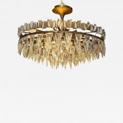 Joe Nye Modern Joe Nye Trillion Large Flush Mount in Hand Rubbed Brass - 4825480