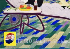Joe de Mers Pepsi advertisement Mid Century Original Artwork Golden Age of Illustration - 4600095
