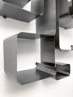 Joelle Ferlande ZIG ZAG WALL BOOKSHELF BY J FERLANDE AND F MONNET FOR KAPPA UGINOX 1971  - 2558228