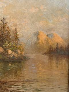 Johan Christian Olsen Hammerstad Mountainous Lake Landscape Norway  - 4787967