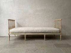 Johan Lindgren 18th C Swedish Gustavian Period Daybed Sofa In Original Paint By Johan Lindgren - 2232056