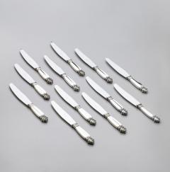 Johan Rohde Georg Jensen Sterling Silver Seven Piece Flatware Service for Twelve in Acanthus - 178058