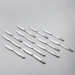 Johan Rohde George Jensen Sterling Silver Seven Piece Place Setting Flatware Service for 12 - 178066