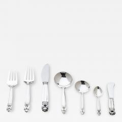 Johan Rohde George Jensen Sterling Silver Seven Piece Place Setting Flatware Service for 12 - 178944