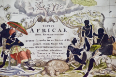 Johann Baptist Homann 18th Century Hand Colored Homann Africa Map Totius Africae Nova Representatio  - 2684794