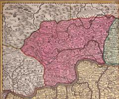 Johann Baptist Homann Hand Colored 18th Century Homann Map of Austria Including Vienna and the Danube - 2777215