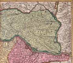 Johann Baptist Homann Hand Colored 18th Century Homann Map of Austria Including Vienna and the Danube - 2777221