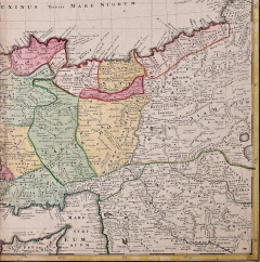 Johann Baptist Homann Hand Colored 18th Century Homann Map of the Black Sea Turkey and Asia Minor - 2765322
