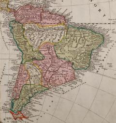 Johann Baptist Homann North and South America An 18th Century Hand colored Map by Johann Homann - 3007938