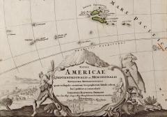 Johann Baptist Homann North and South America An 18th Century Hand colored Map by Johann Homann - 3007940