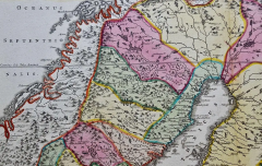 Johann Baptist Homann Scandinavia Portions of Eastern Europe 18th Century Hand Colored Homann Map - 2738994