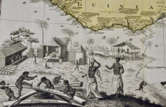 Johann Baptist Homann West Africa Entitled Guinea Propria An 18th Century Hand Colored Homann Map - 2738850